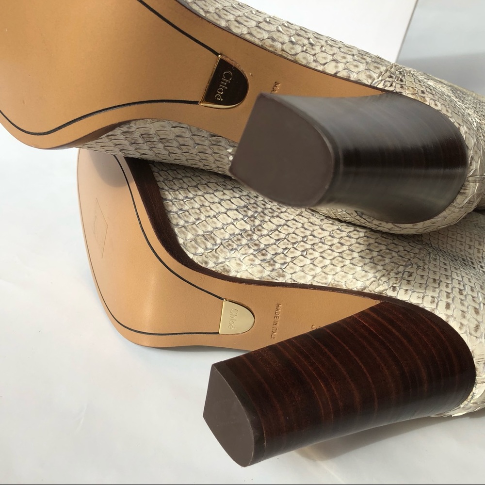 Chloe Python/Snakeskin Boots - Picture 6 of 8